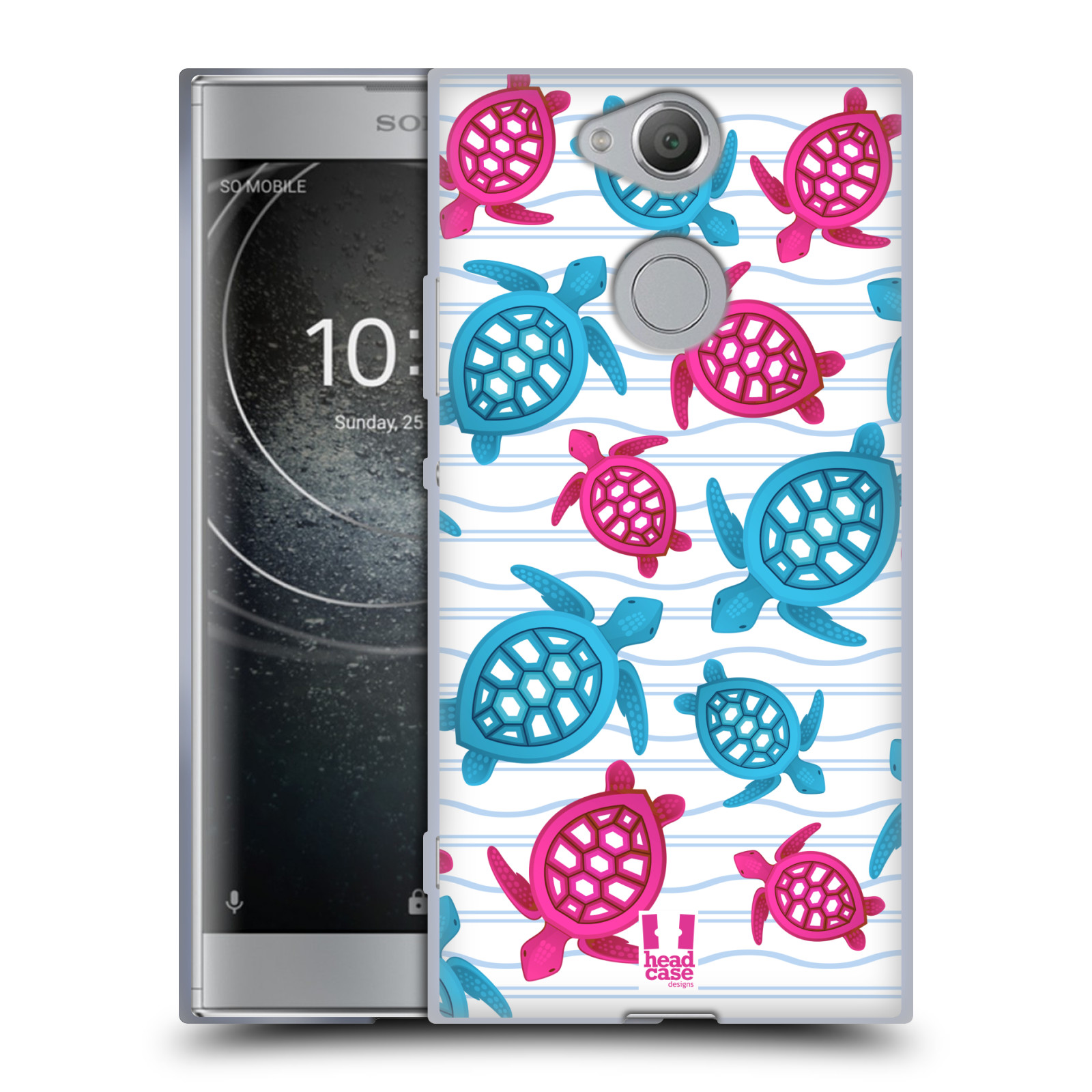 Silikonový obal na mobil Sony Xperia XA2 mořský vzor želvy