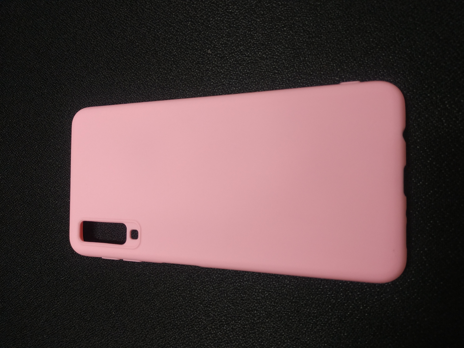 Silikonový obal na mobil Samsung Galaxy A7 2018 růžová barva