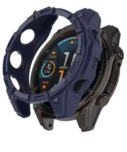 Silikonové pouzdro, obal pro Garmin Fenix 8 (51 mm) modrý silikon